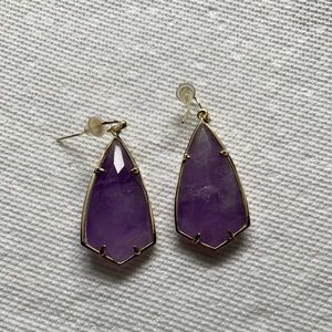Kendra Scott Caroline Earrings in Amethyst